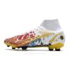 Nike Mercurial Superfly VIII Elite DF FG Ronaldo Blanco Rojo Azul Oro